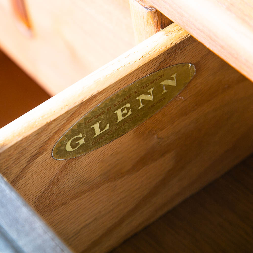 Mid Century Modern Credenza Dresser Richard Thompson Glenn California Walnut Mcm - Image 4