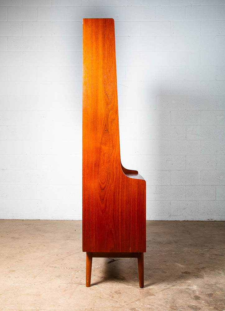 Mid Century Danish Modern Secretary Desk Cabinet Teak Johannes Sorth Denmark Mcm - Image 7