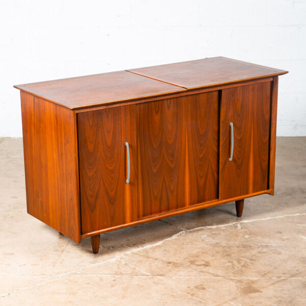 Mid Century Modern Credenza Stereo Console Cabinet Audio Ace Hi Prelude Vintage