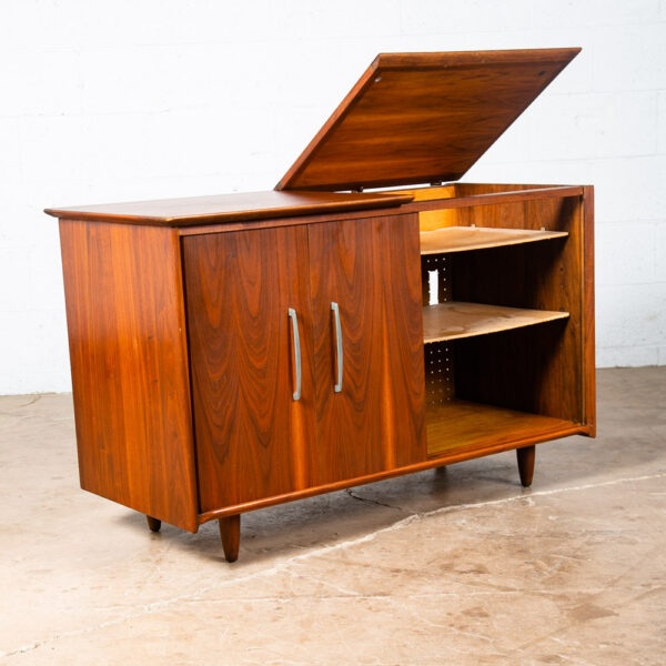 Mid Century Modern Credenza Stereo Console Cabinet Audio Ace Hi Prelude Vintage - Image 3