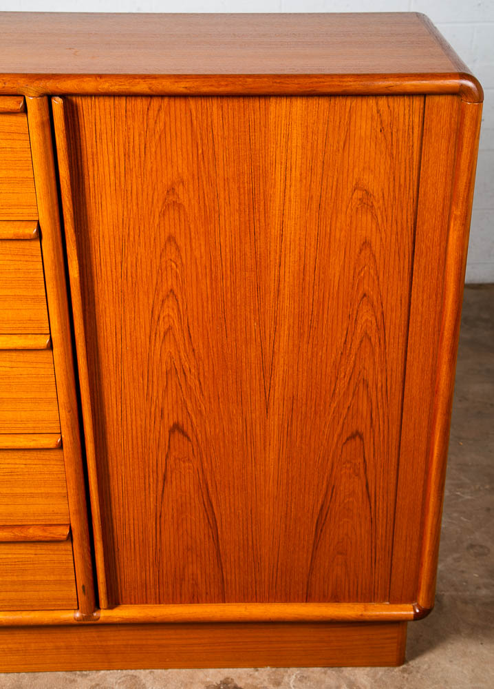 Mid Century Danish Modern Dresser Teak Gentlemans Chest Drawers Denmark Kibaek - Image 11