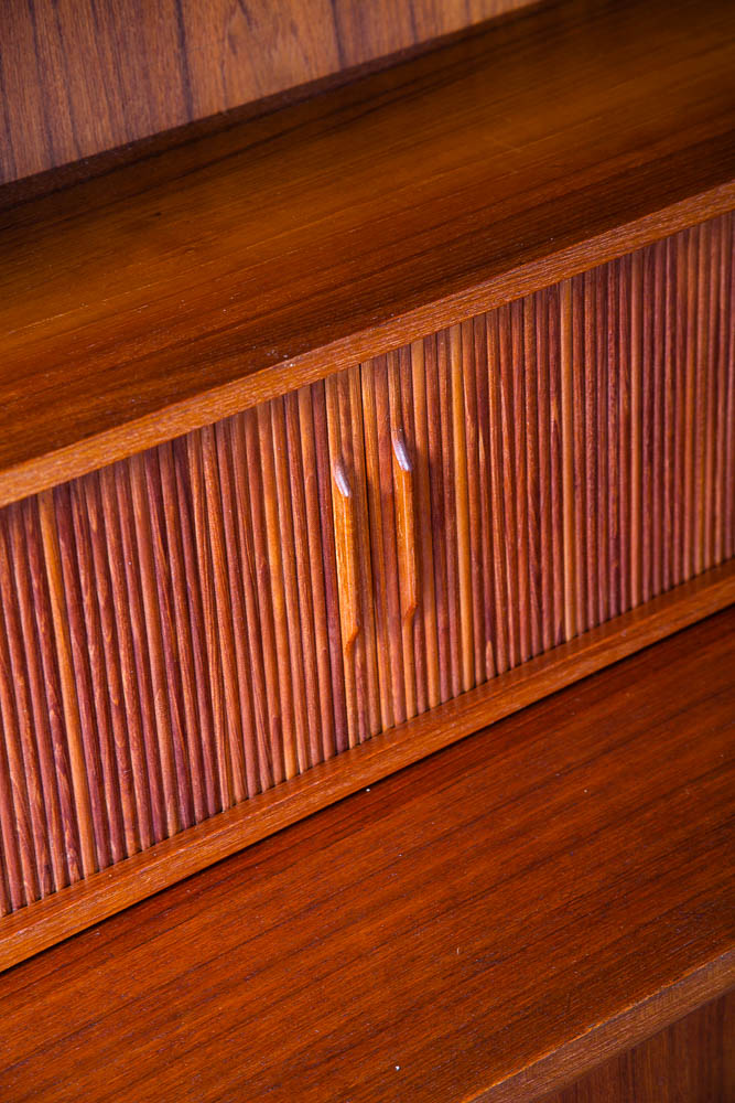 Mid Century Danish Modern Secretary Desk Cabinet Teak Johannes Sorth Denmark Mcm - Image 9