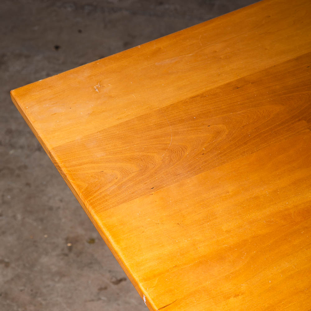 Mid Century Dining Table Solid Cherry Farmhouse Modern Studio Made Vintage Craft - Image 11