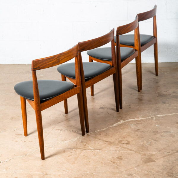 Mid Century Danish Modern Dining Table Chairs Frem Rojle Hans Olsen Roundette NM - Image 9