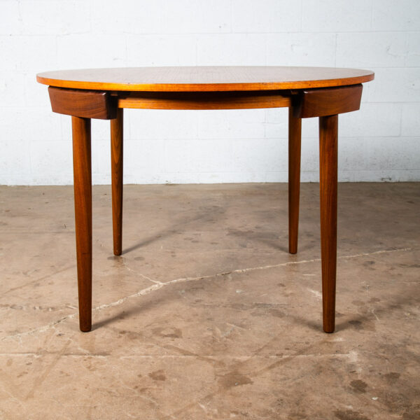 Mid Century Danish Modern Dining Table Chairs Frem Rojle Hans Olsen Roundette NM - Image 7