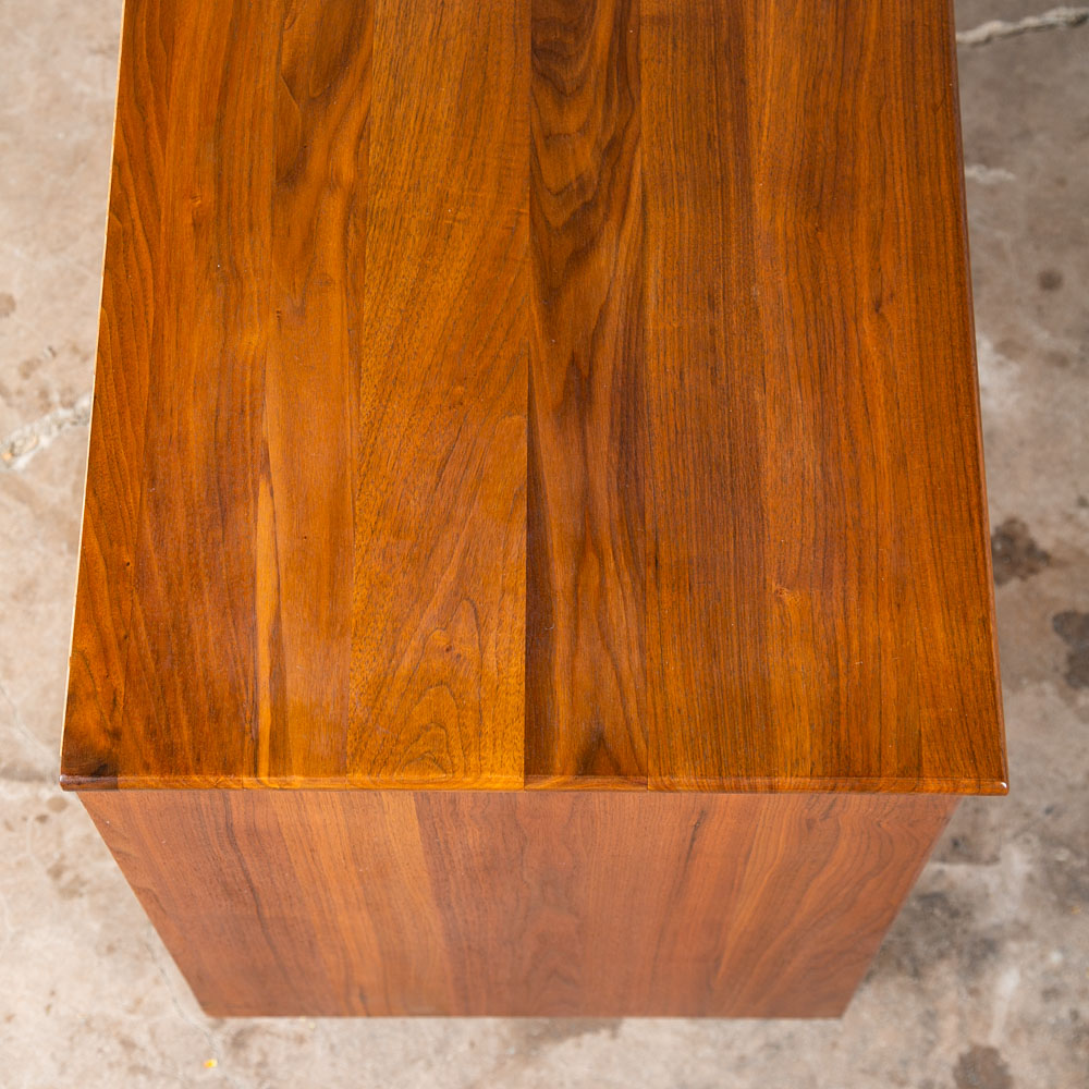 Mid Century Modern Credenza Cabinet Compact Ace Hi Prelude Solid Walnut Vintage - Image 9