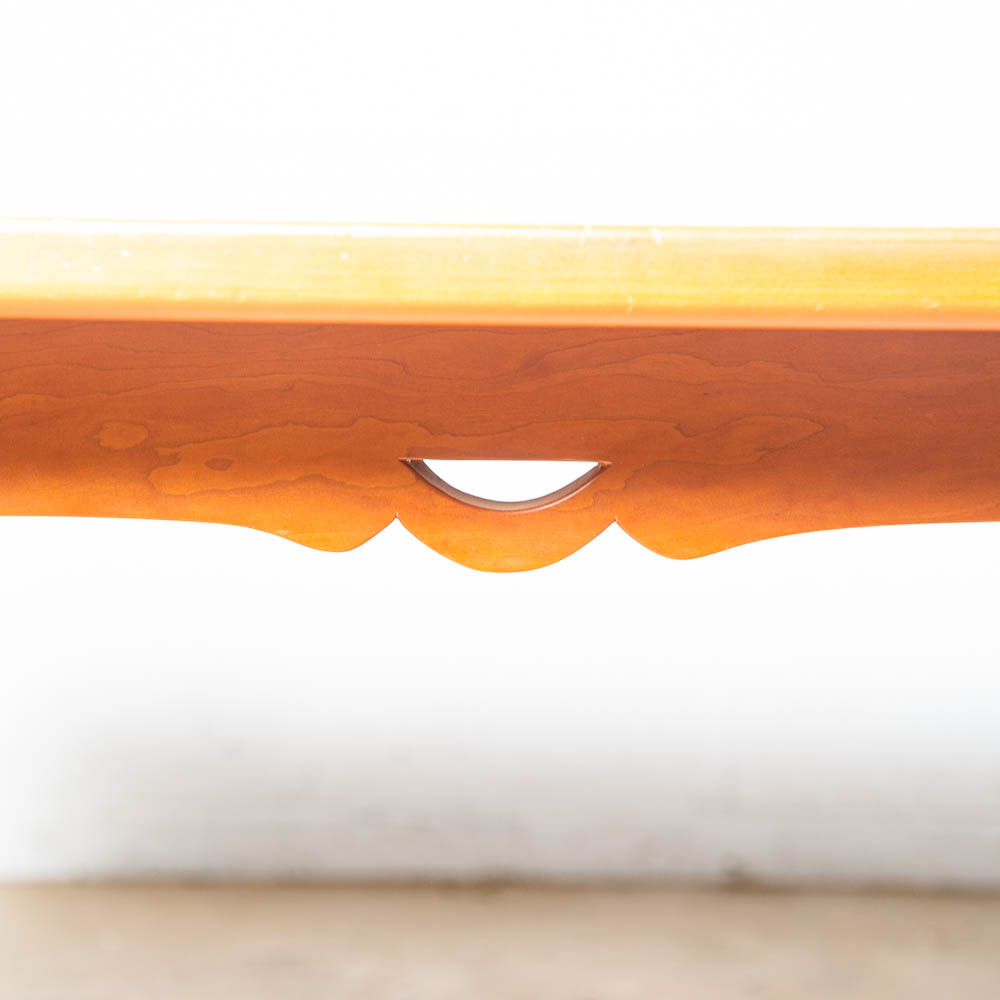 Mid Century Dining Table Solid Cherry Farmhouse Modern Studio Made Vintage Craft - Image 7