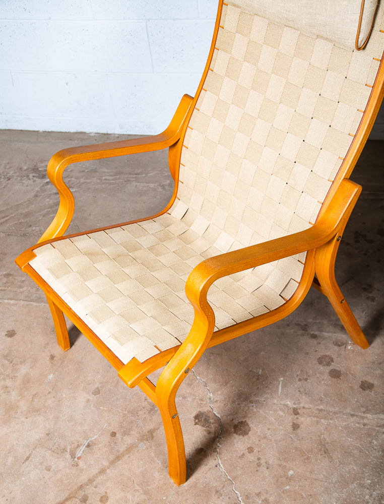 Mid Century Danish Modern Lounge Chair Set Armchair Cream Finn Ostergaard Pair - Image 6