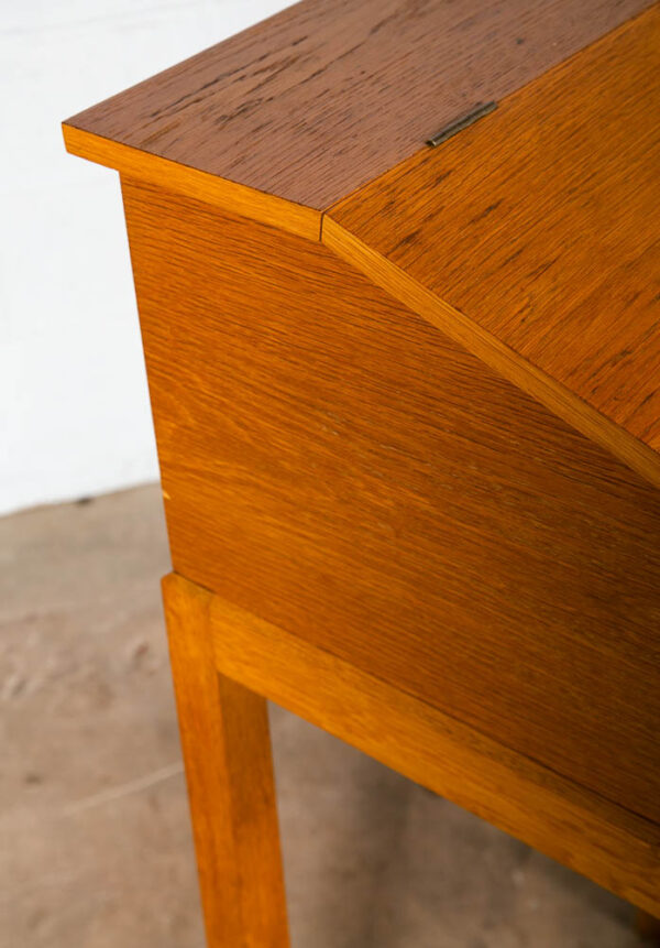 Mid Century Danish Modern Podium Lectern Standing Desk White Oak Solid Wood Mcm - Image 7