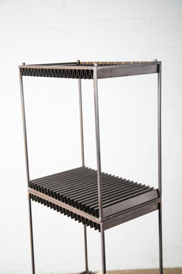Mid Century Danish Modern Record Rack Storage LP Stackable Metal Modular NM - Image 8
