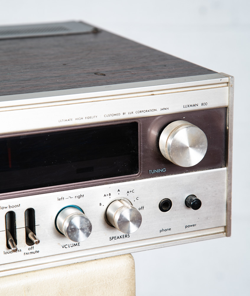 Vintage Luxman Reciever R800S Solid State Case Stereo Tuner Multiplex As-is - Image 8