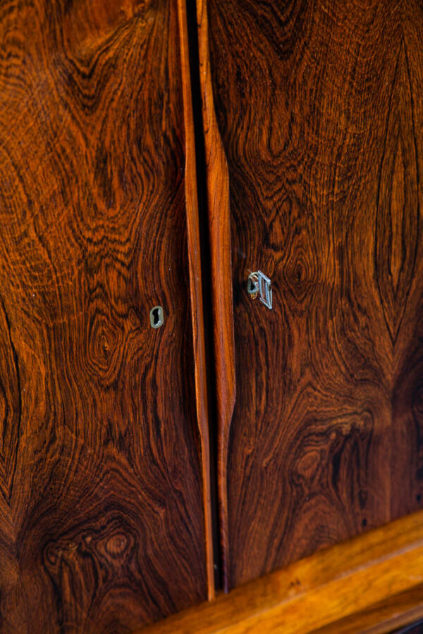 Mid Century Danish Modern Corner Cabinet Unit Brazilian Rosewood Bar Mcm Denmark - Image 7