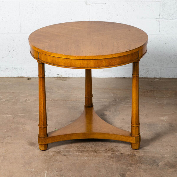 Mid Century Modern Side Table End Mahogany Round 3 Leg Tripod Vintage Drexel Mcm - Image 3