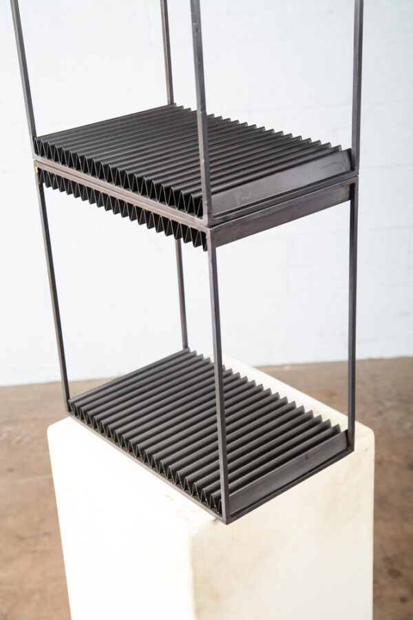 Mid Century Danish Modern Record Rack Storage LP Stackable Metal Modular NM - Image 4