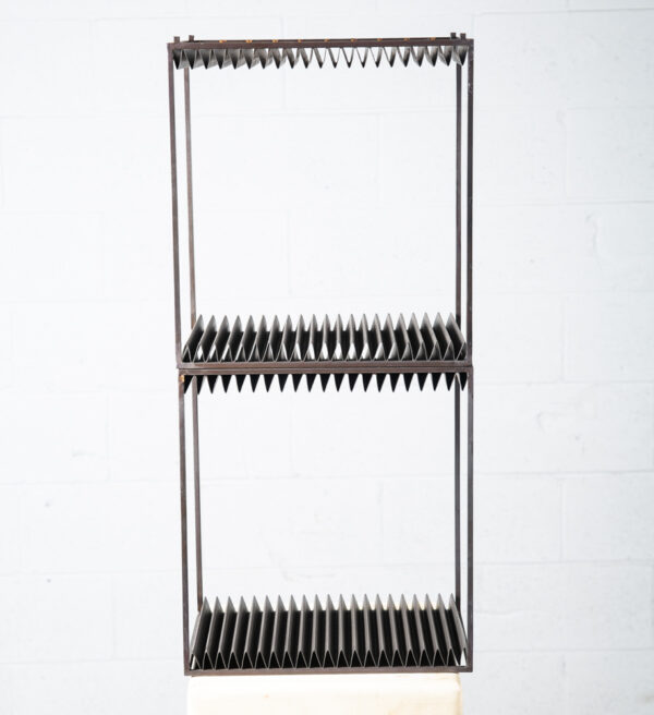 Mid Century Danish Modern Record Rack Storage LP Stackable Metal Modular NM - Image 7