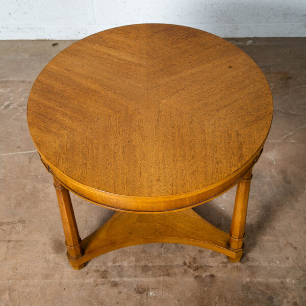 Mid Century Modern Side Table End Mahogany Round 3 Leg Tripod Vintage Drexel Mcm - Image 4