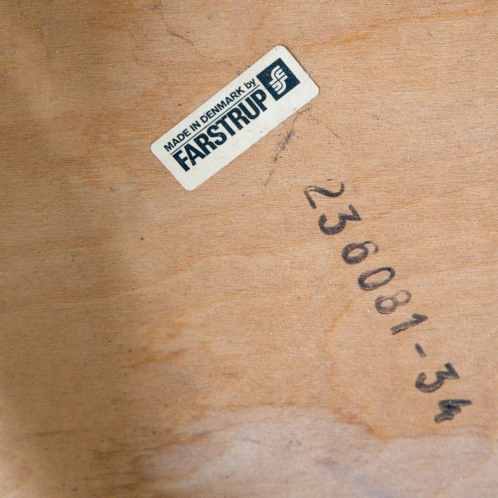 Mid Century Modern Dining Chairs Set 6 Mobler Peach Orange Ladder Back Farstrup - Image 11