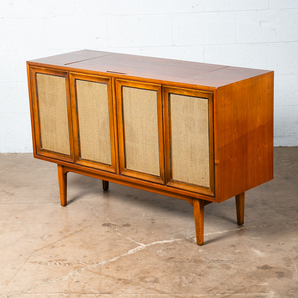 Mid Century Modern Stereo Console Drexel Declaration Radio Record Player Service - Image 2