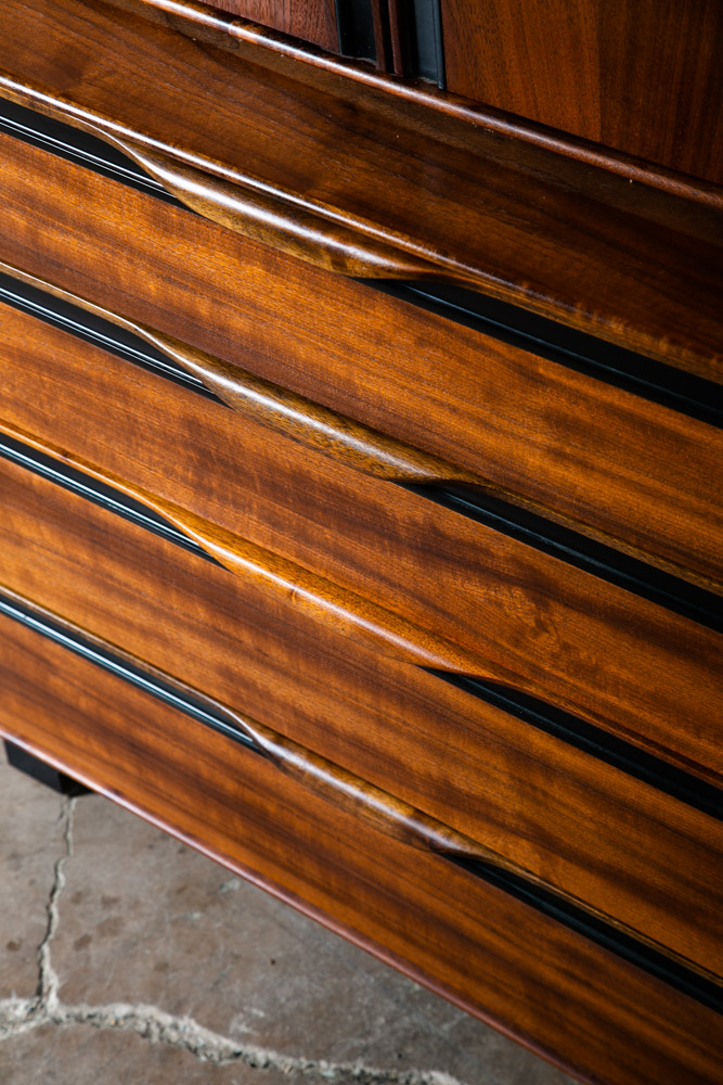 Mid Century Modern Dresser Gentleman's Chest Glenn California John Kapel Mirror - Image 7