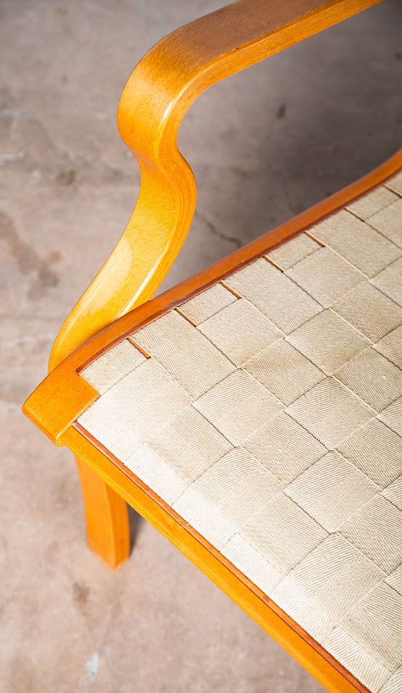 Mid Century Danish Modern Lounge Chair Set Armchair Cream Finn Ostergaard Pair - Image 9