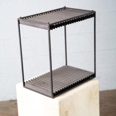 Mid Century Danish Modern Record Rack Storage LP Stackable Metal Modular NM