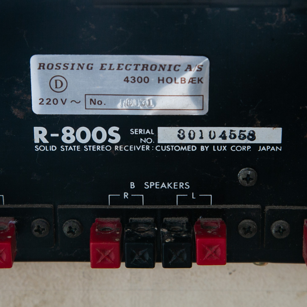 Vintage Luxman Reciever R800S Solid State Case Stereo Tuner Multiplex As-is - Image 7