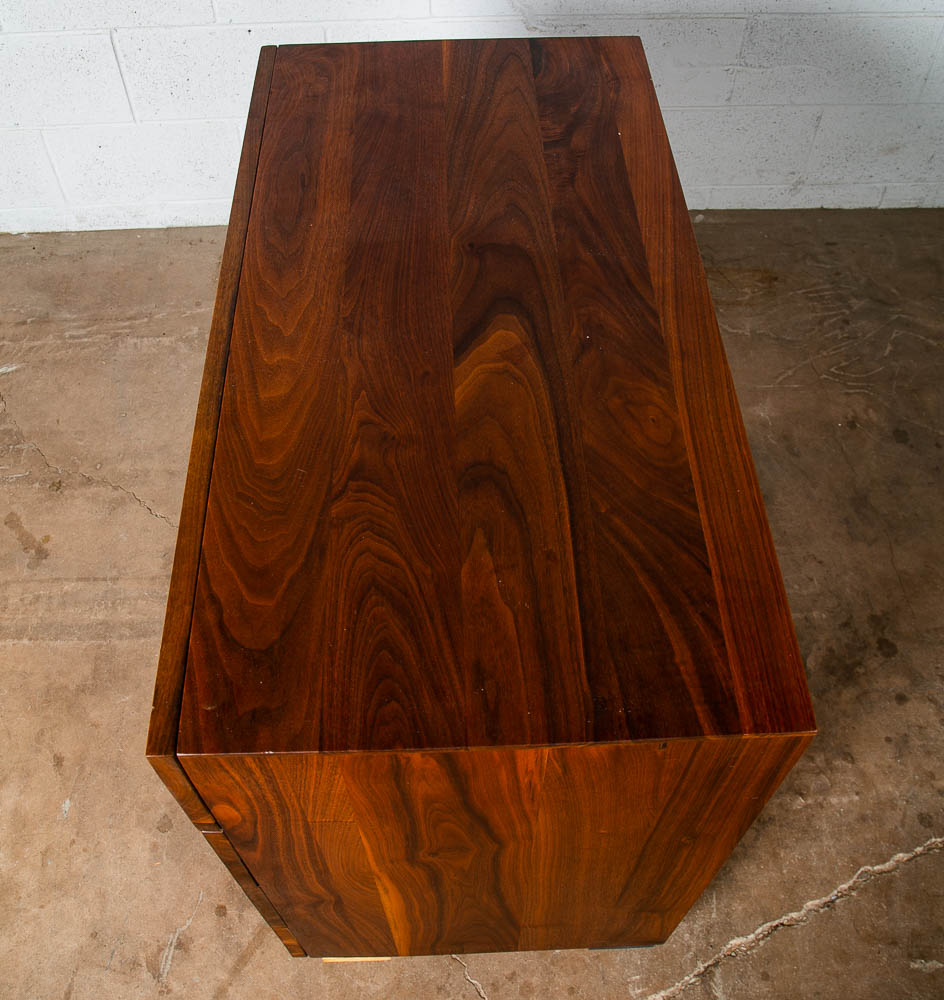 Mid Century Modern Dresser Chest of Drawers Solid Walnut Ace Hi Drexel 4 Drawer - Image 5