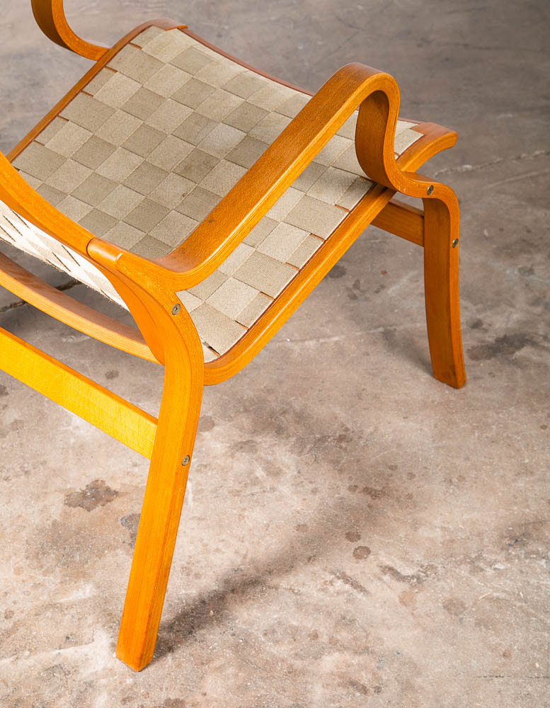 Mid Century Danish Modern Lounge Chair Set Armchair Cream Finn Ostergaard Pair - Image 7