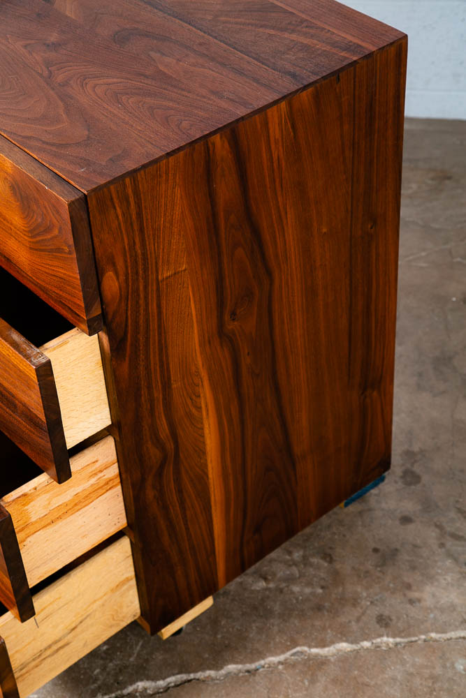 Mid Century Modern Dresser Chest of Drawers Solid Walnut Ace Hi Drexel 4 Drawer - Image 9
