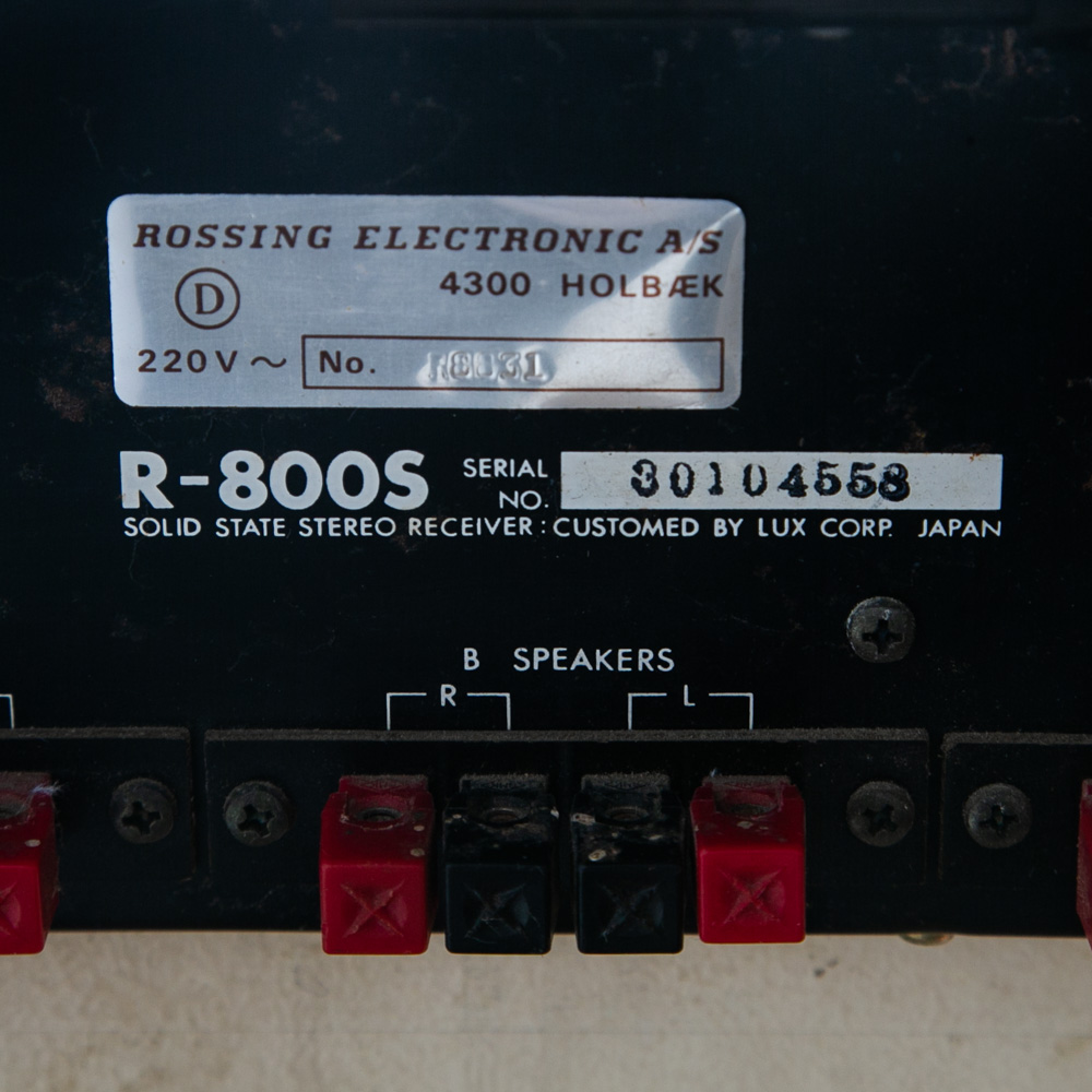 Vintage Luxman Reciever R800S Solid State Case Stereo Tuner Multiplex As-is - Image 5