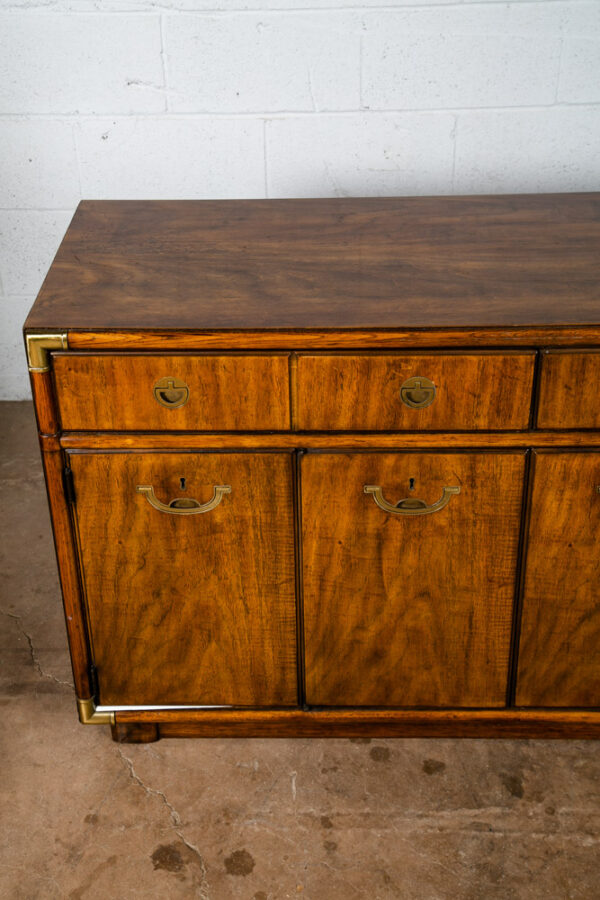 Mid Century Modern Credenza Dresser Drexel 4 Drawer Brass Vintage Mcm Accolade - Image 8