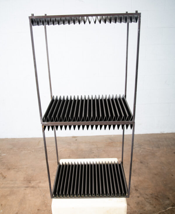 Mid Century Danish Modern Record Rack Storage LP Stackable Metal Modular NM - Image 6