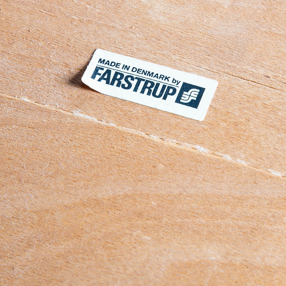 Mid Century Danish Modern Dining Chairs 6 Tan Farstrup High Back Mohair Vintage - Image 12