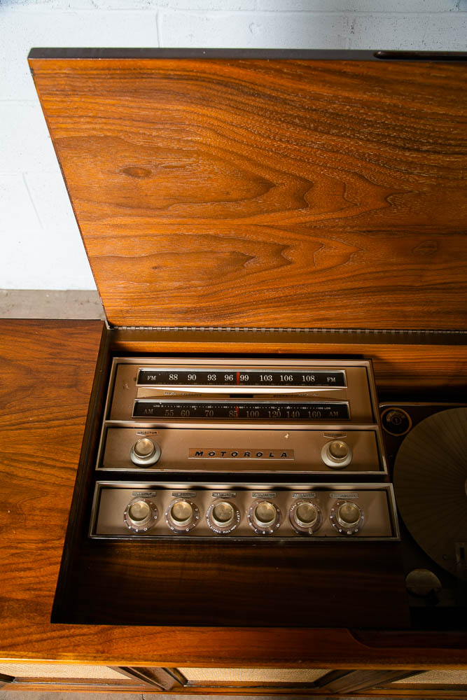 Mid Century Modern Stereo Console Drexel Declaration Radio Record Player Service - Image 10