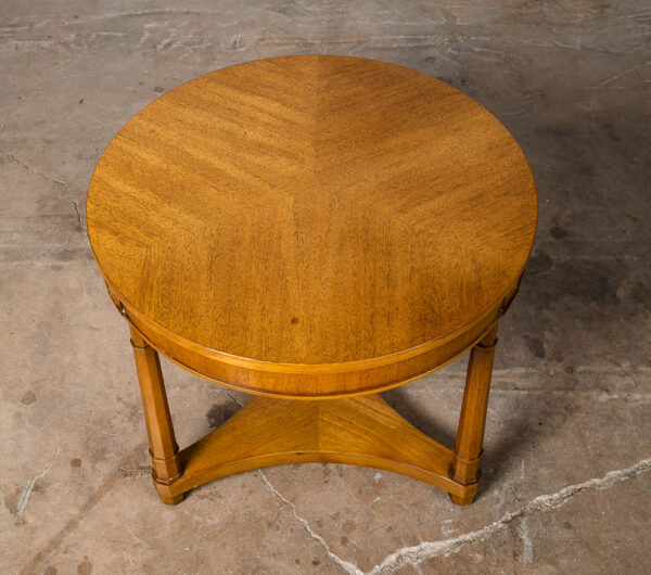 Mid Century Modern Side Table End Mahogany Round 3 Leg Tripod Vintage Drexel Mcm - Image 2