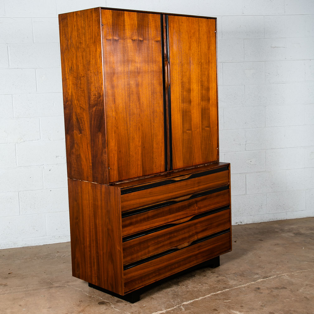 Mid Century Modern Dresser Gentleman's Chest Glenn California John Kapel Mirror