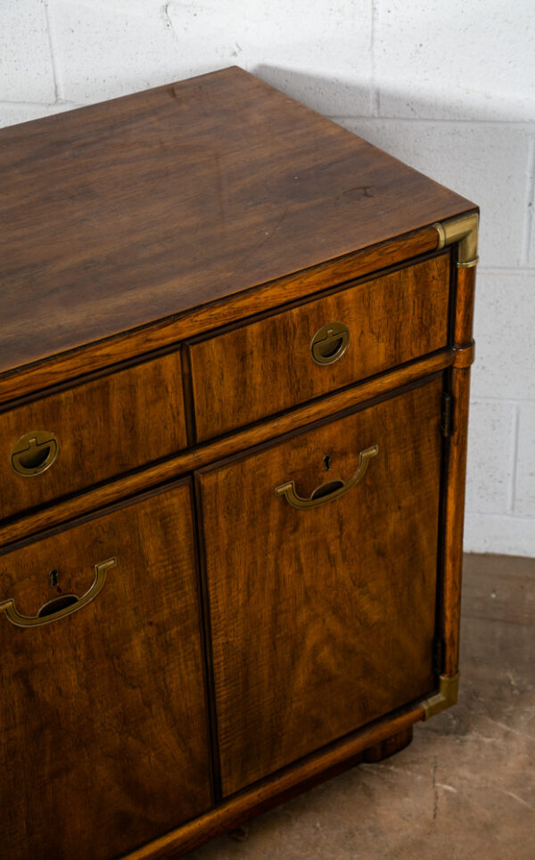 Mid Century Modern Credenza Dresser Drexel 4 Drawer Brass Vintage Mcm Accolade - Image 9