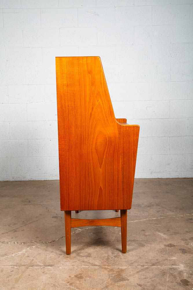 Mid Century Danish Modern Secretary Desk Bureau Teak Arne Wahl Iversen # 37 M - Image 6