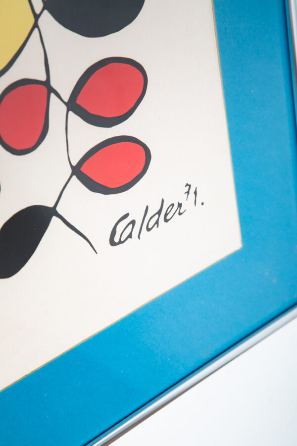 Mid Century Modern Original Print Alexander Calder Art Print 1971 Venusiennes NM - Image 3