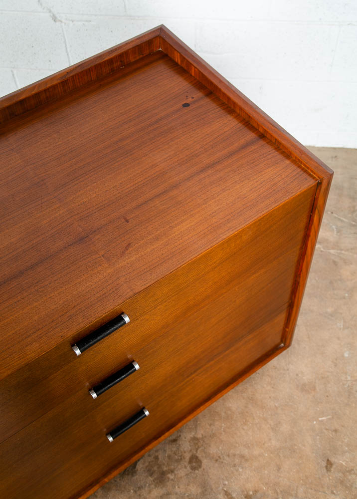 Mid Century Modern Credenza Dresser Walnut 6 Drawer Black Glenn of California NM - Image 11
