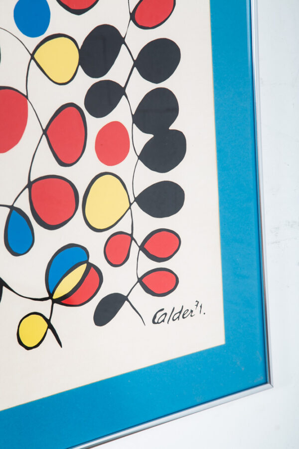 Mid Century Modern Original Print Alexander Calder Art Print 1971 Venusiennes NM - Image 5