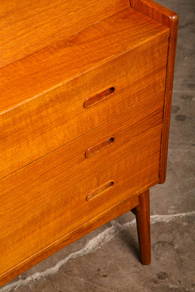 Mid Century Danish Modern Secretary Desk Bureau Teak Arne Wahl Iversen # 37 M - Image 10