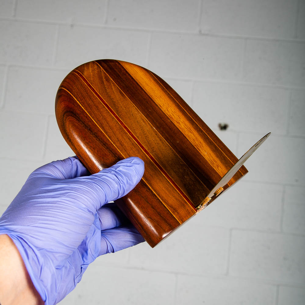 Mid Century Modern Bookends Solid Walnut Wood Planked Butcher Block Vintage Mcm - Image 9