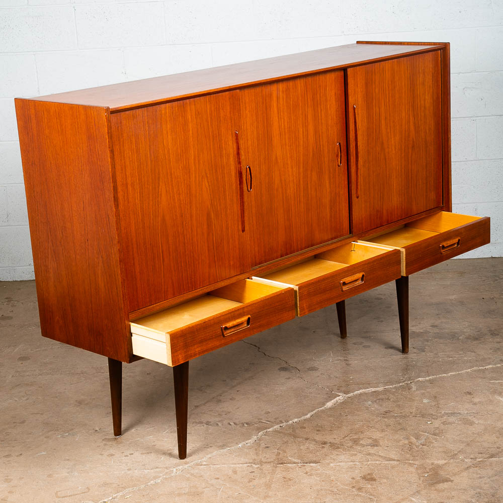 Mid Century Danish Modern Credenza Farso Bar Sideboard Denmark Drawers Denmark - Image 5