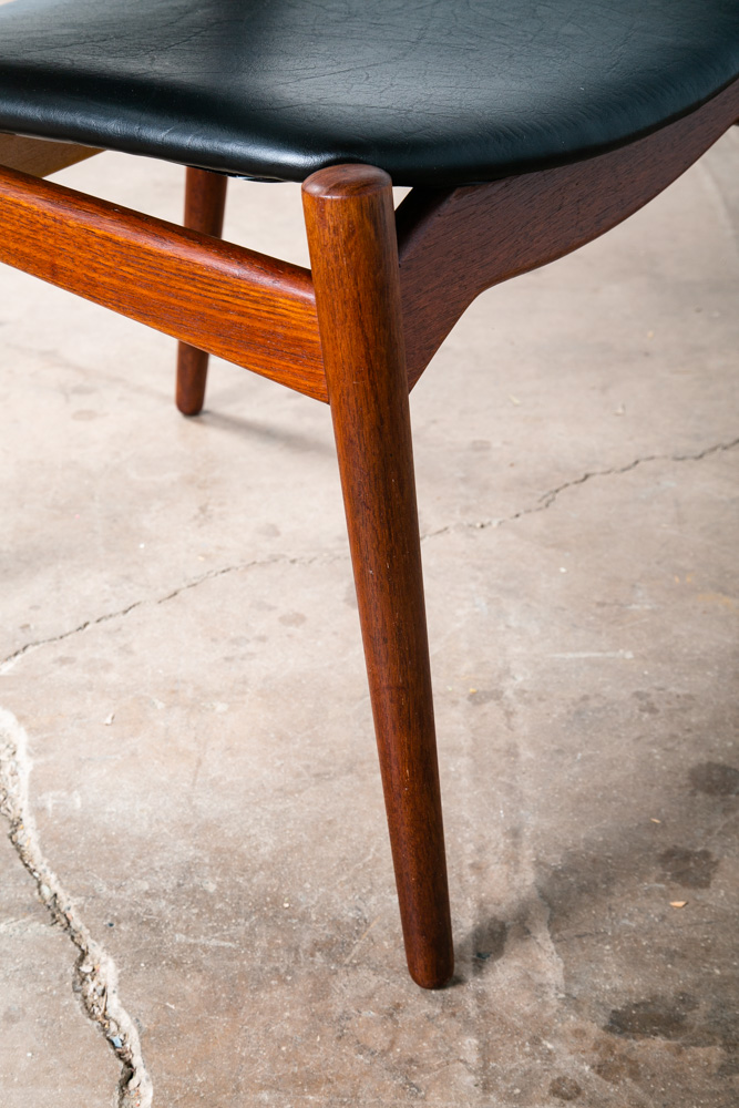 Mid Century Danish Modern Dining Chair Erik Buch Orum Black Vintage Denmark Mcm - Image 6