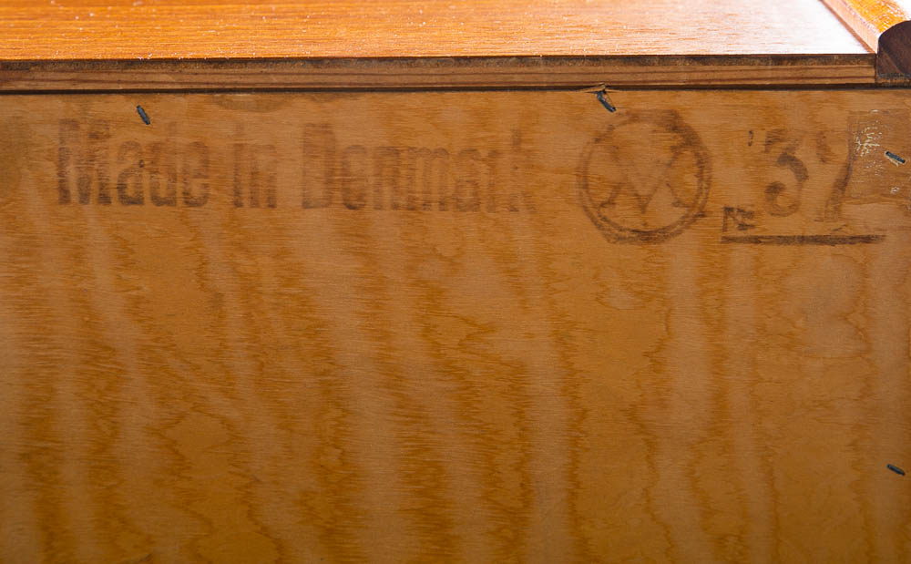 Mid Century Danish Modern Secretary Desk Bureau Teak Arne Wahl Iversen # 37 M - Image 7