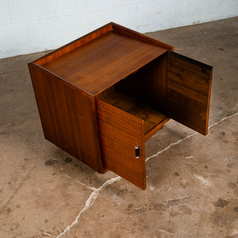 Mid Century Modern Nightstand End Side Table Glenn of California Walnut Doors - Image 9