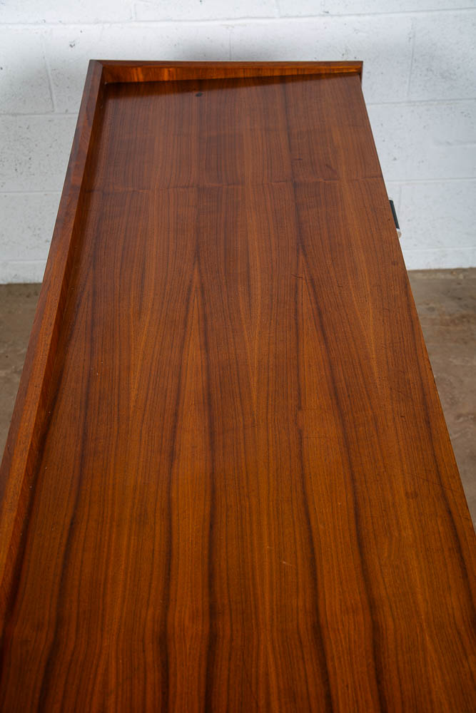 Mid Century Modern Credenza Dresser Walnut 6 Drawer Black Glenn of California NM - Image 9