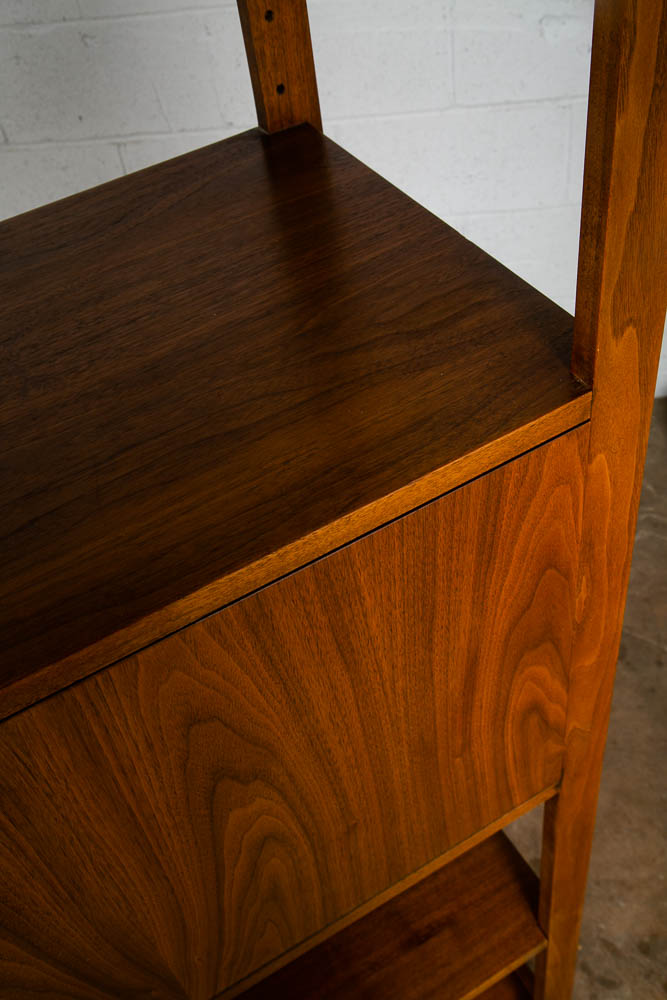 Mid Century Modern Room Divider Wall Unit Credenza Cabinet Walnut Founders Desk - Image 8