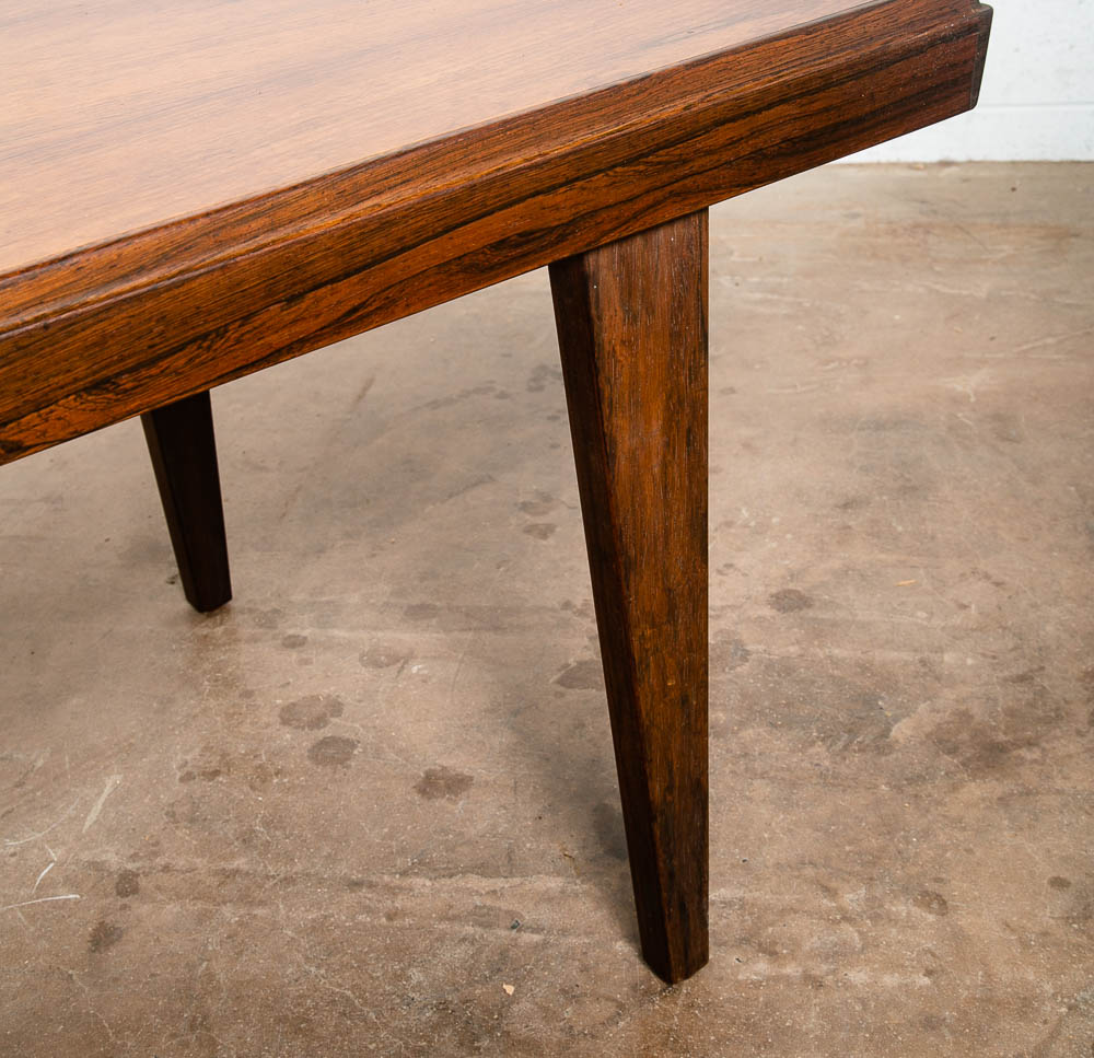 Mid Century Danish Modern Coffee Table Brazilian Rosewood Surfboard Vintage Mcm - Image 7